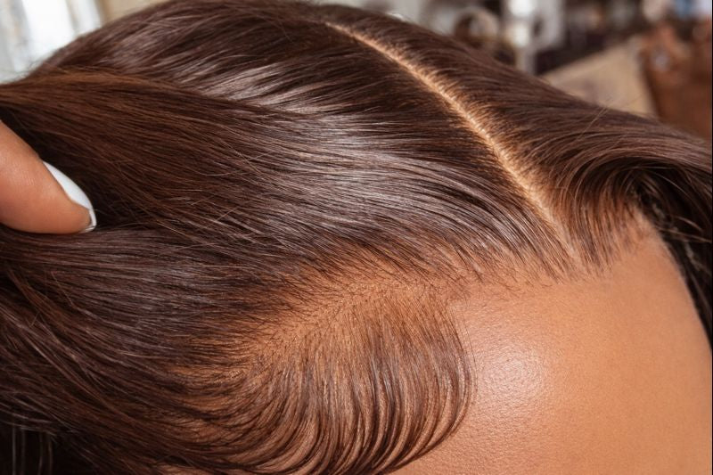 Chocolate Brown Straight HD Lace Front Human Hair Wig