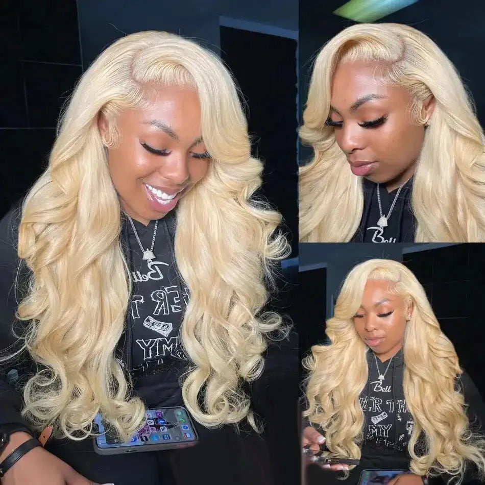 Serena 13x6 613 Blonde Body Wave Human Hair Wig – HD Transparent Lace Frontal, Pre-Plucked