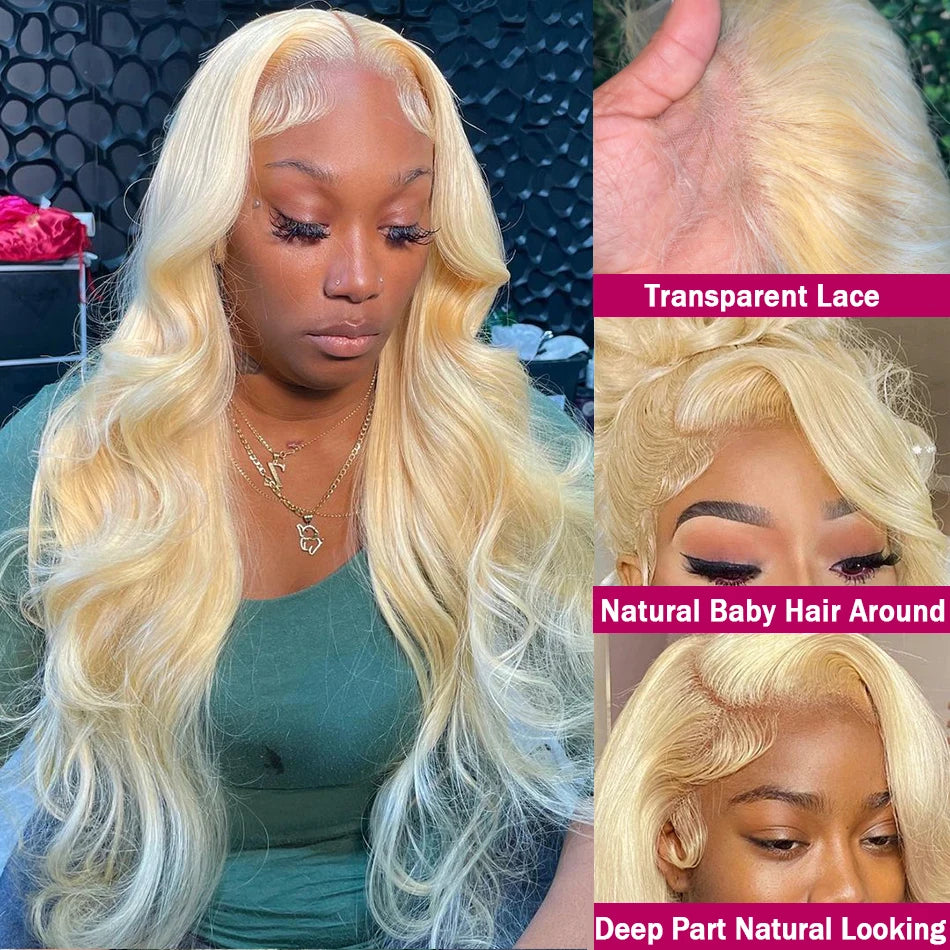 Serena 613 Blonde Body Wave Human Hair Wig – 13x4/13x6 HD Lace Frontal