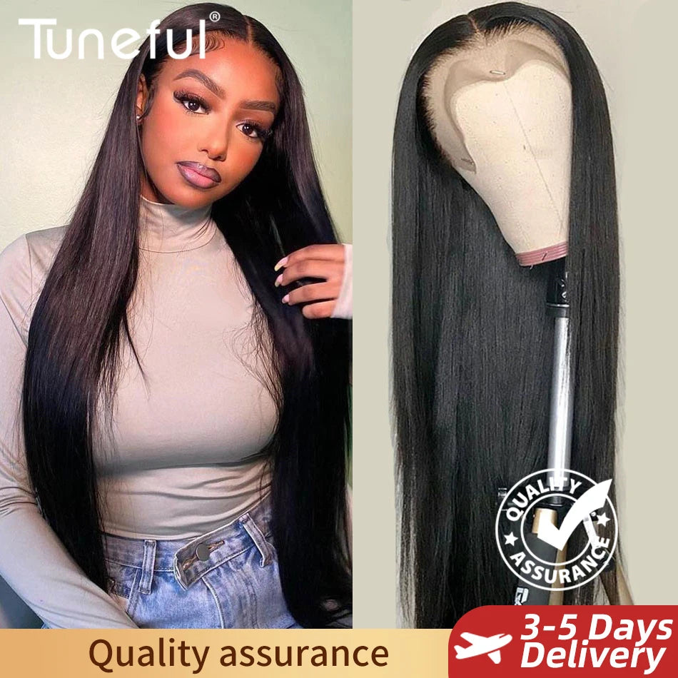 Serena 30" Straight Glueless HD Lace Wig – 13x6, Pre-Plucked, Ready to Wear