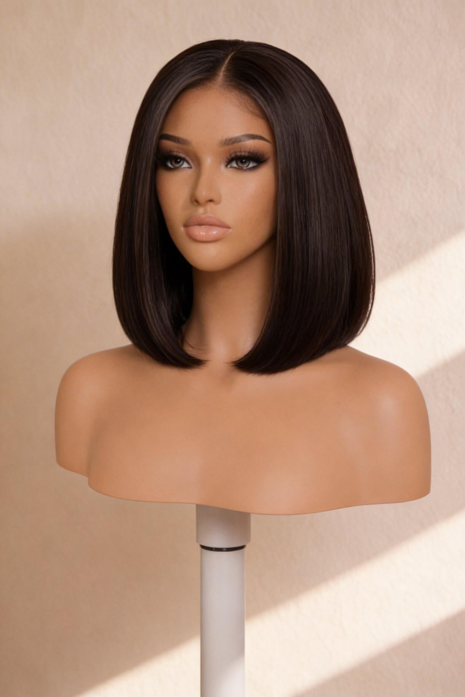Straight Glueless Human Hair Bob Wig