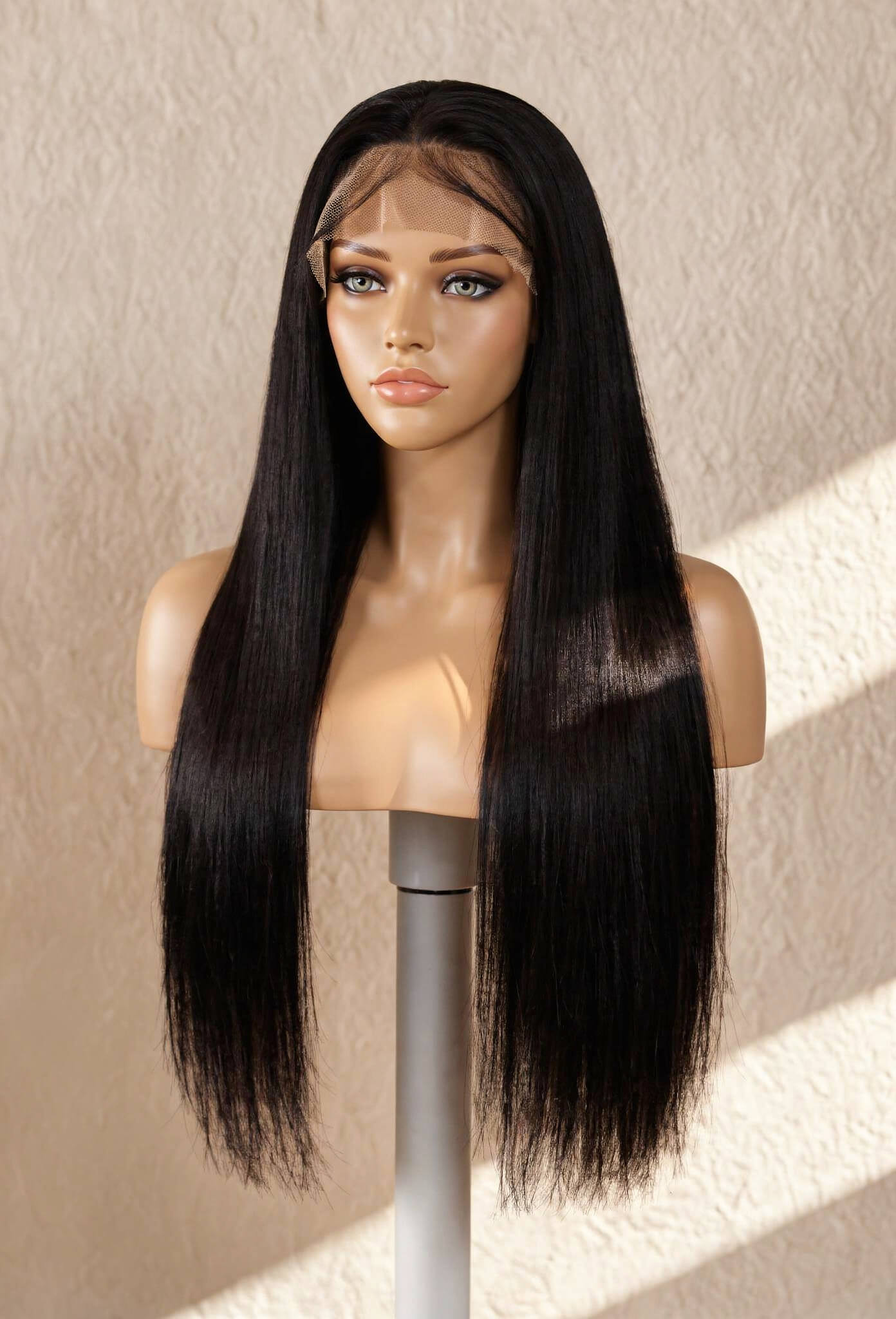 Straight Glueless HD Lace Front Human Hair Wig