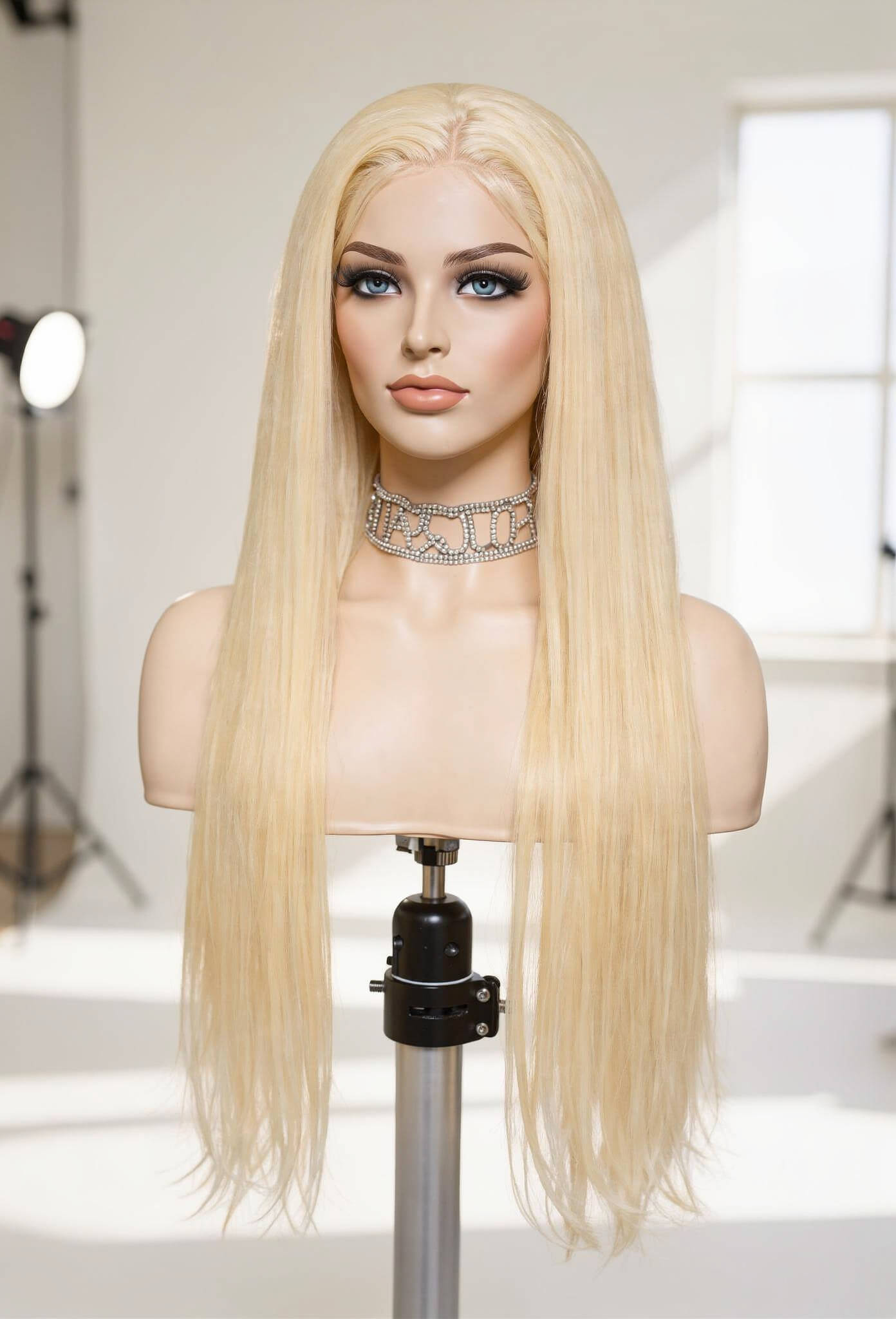 Blonde Brazilian Straight HD Lace Front Human Hair Wig