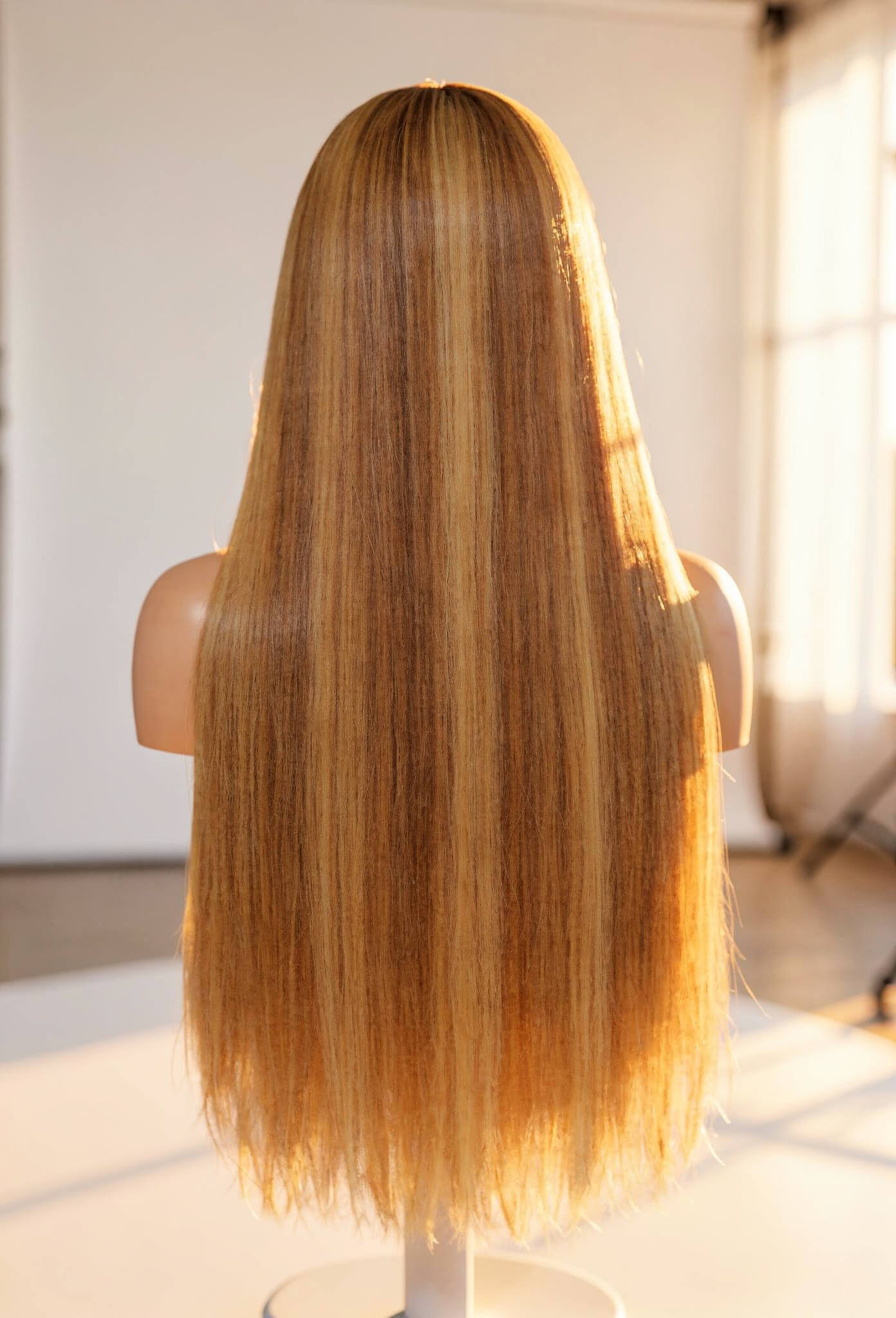 Ginger Blonde Straight Glueless HD Lace Front Human Hair Wig