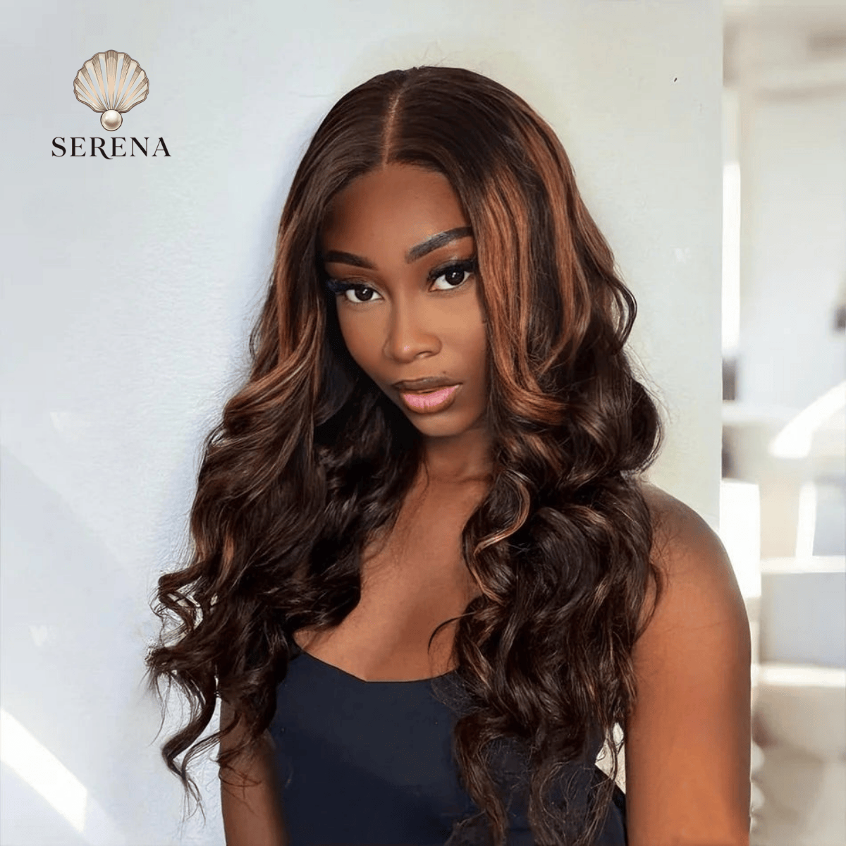 Wiggogo 1B/30 Black Brown 13X6 Body Wave Wigs Ombre Highlight Lace Front Wig 13X4 Human Hair P4/27 Colored Wig 30 36 Inch