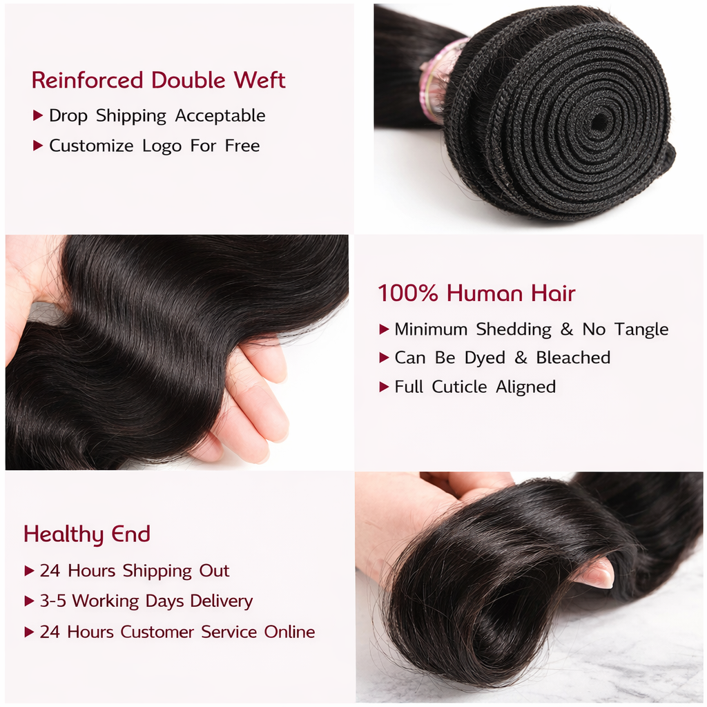 Brazilian Body Wave Human Hair Bundle (Single)