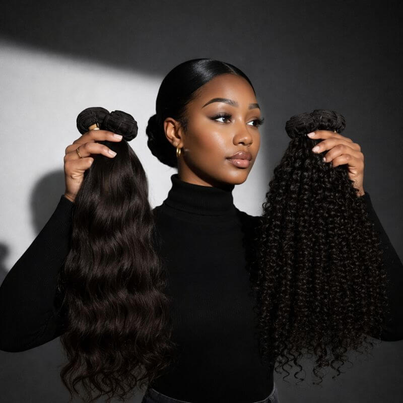 Brazilian Kinky Curly Human Hair Bundle (single)