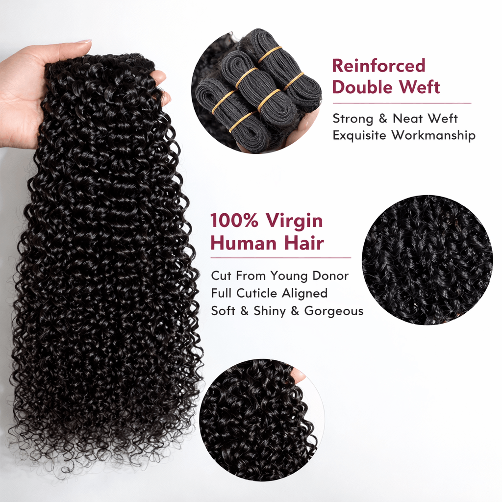 Brazilian Kinky Curly Human Hair Bundle (single)