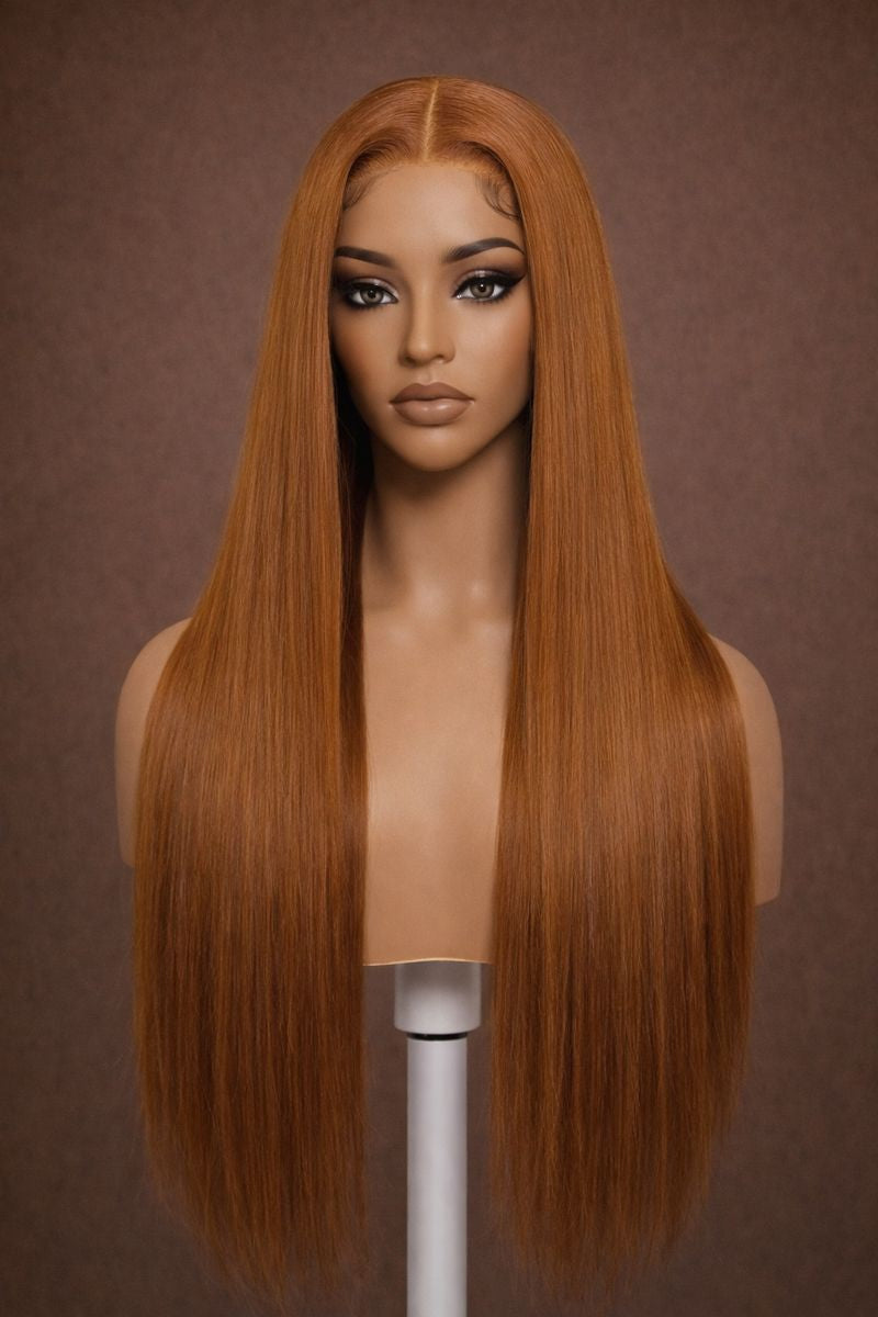 Ginger Blonde Straight HD Lace Front Human Hair Wig