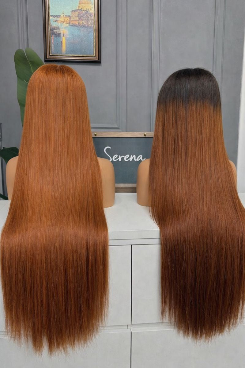 Ginger Blonde Straight HD Lace Front Human Hair Wig