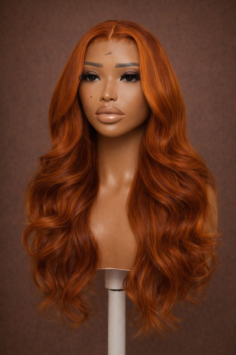 Honey Ginger Blonde Body Wave HD Lace Front Human Hair Wig