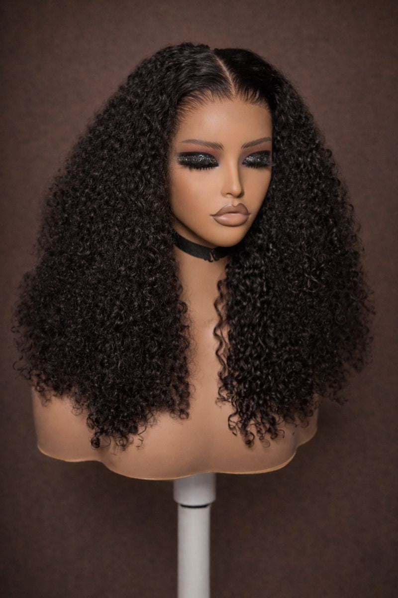 Jerry Curly Glueless HD Lace Closure Human Hair Wig