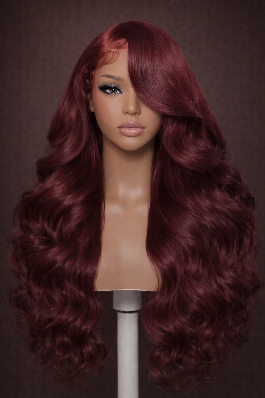 Red Burgundy Body Wave HD Lace Front Human Hair Wig – Natural Look