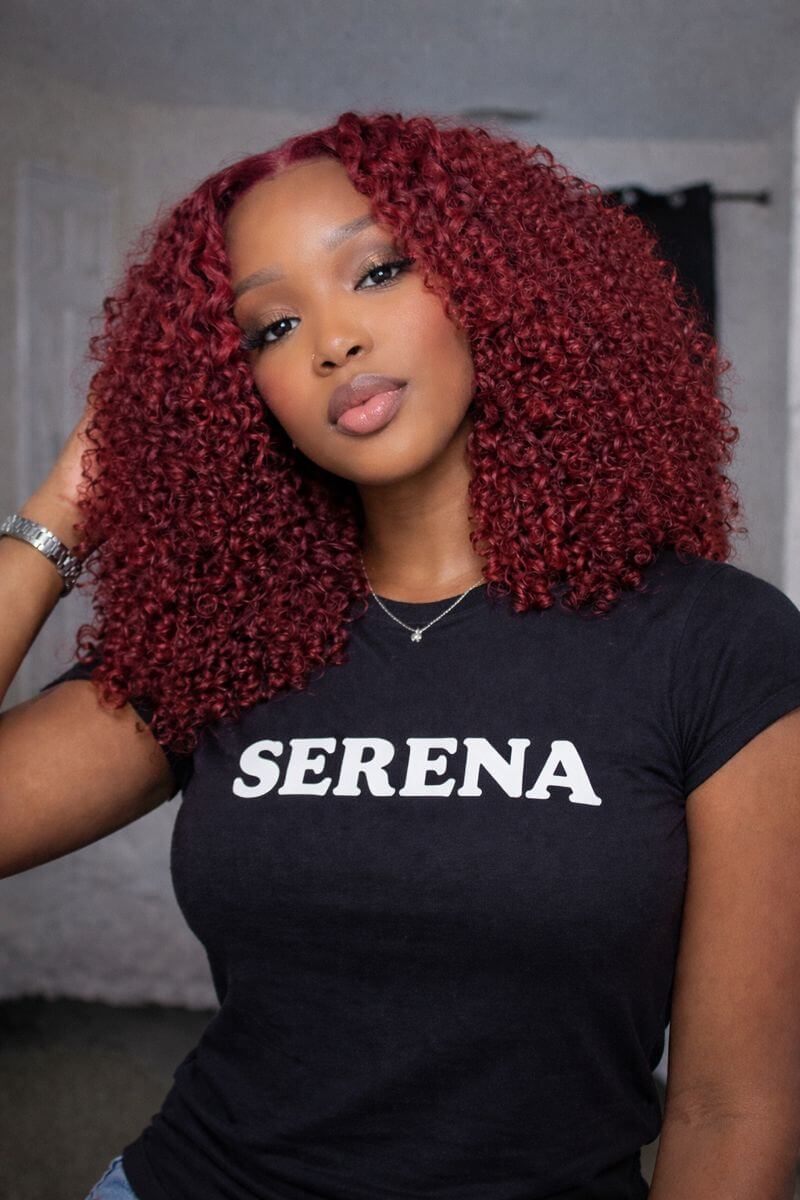 Short Curly Glueless HD Lace Human Hair Wig