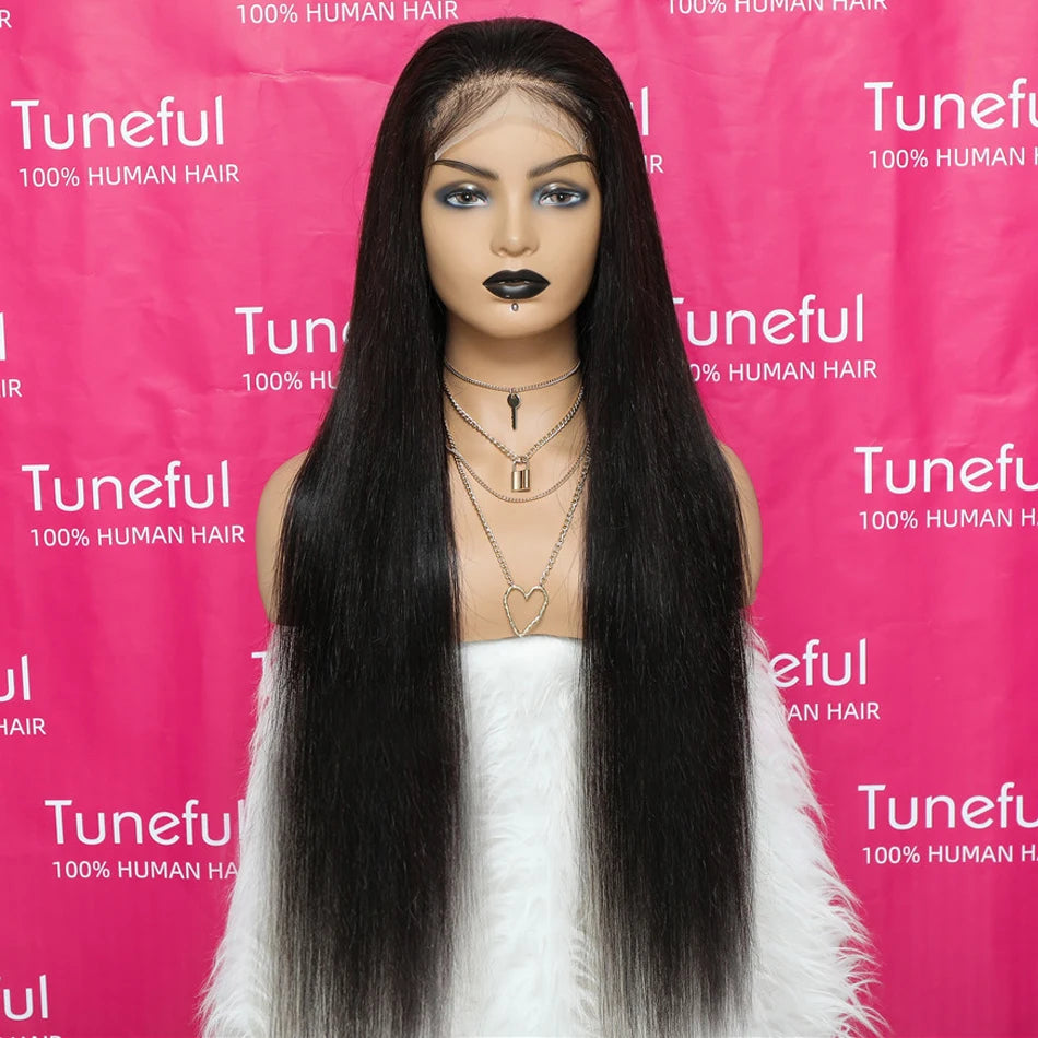 Serena 30" Straight Glueless HD Lace Wig – 13x6, Pre-Plucked, Ready to Wear