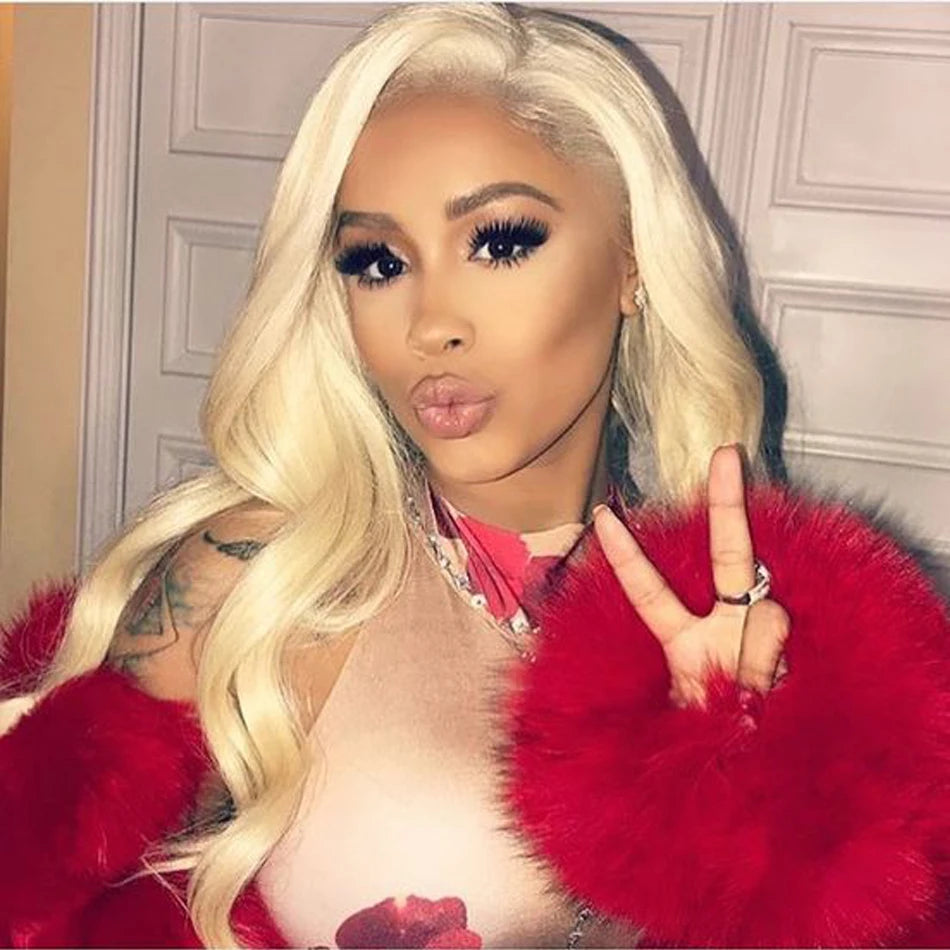 Serena 13x6 613 Blonde Body Wave Human Hair Wig – HD Transparent Lace Frontal, Pre-Plucked