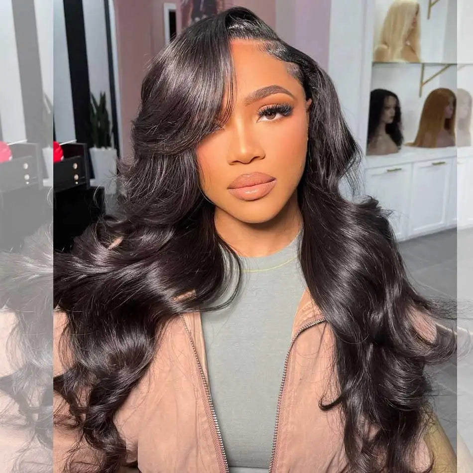 Serena Raw Indian Body Wave HD Lace Wig – 13x4/13x6, Pre-Plucked Transparent Frontal