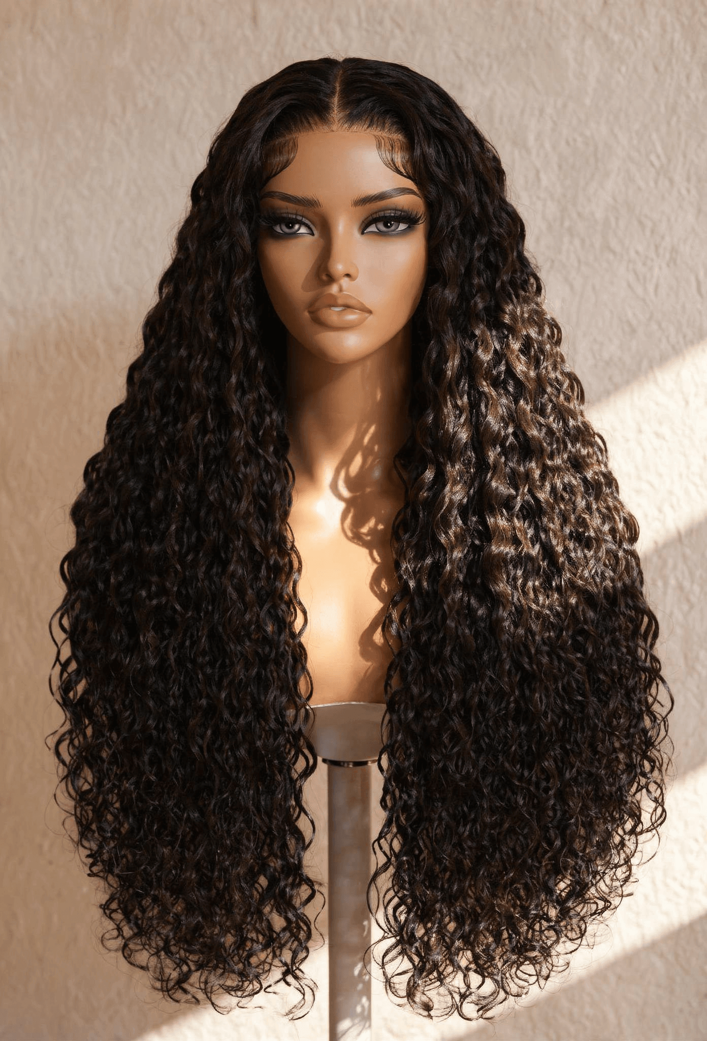 Water Wave Glueless HD Lace Closure Human Hair Wig