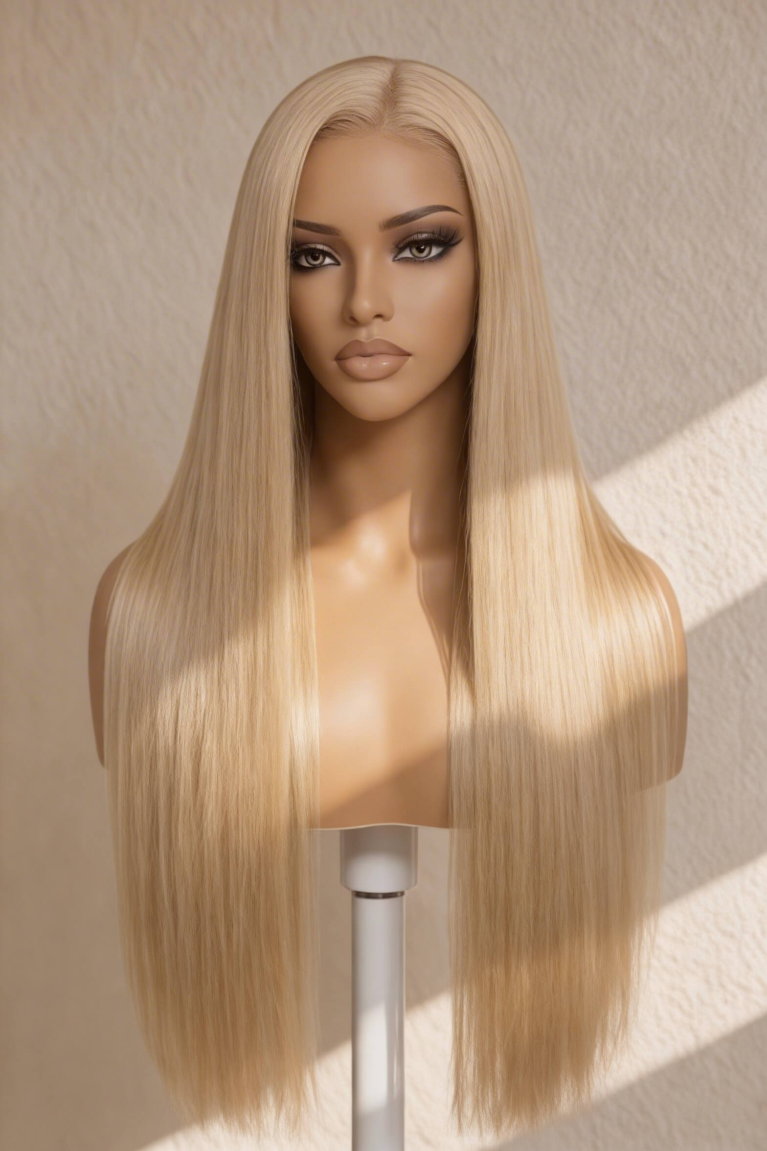 Honey Blonde Straight HD Lace Front Human Hair Wig