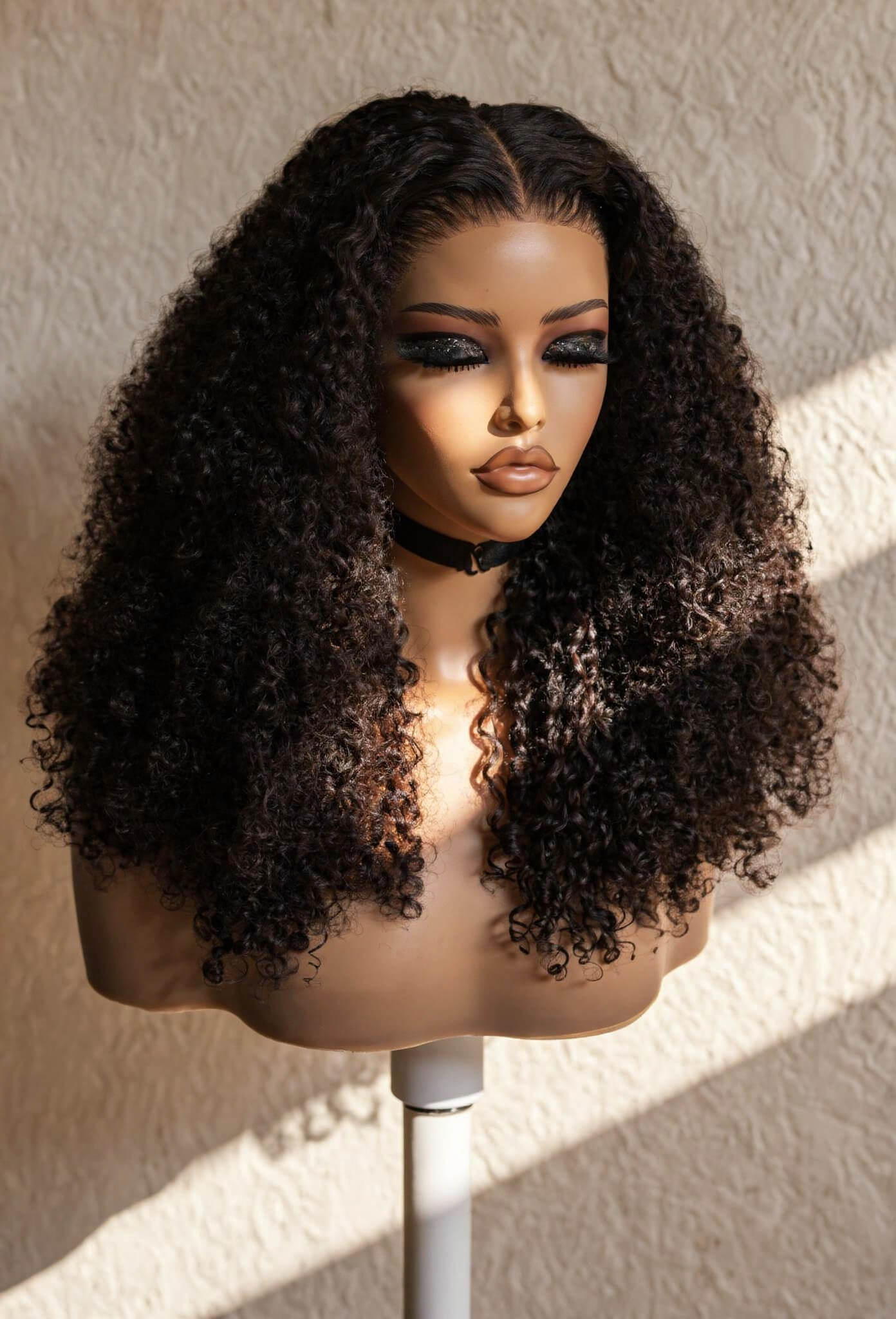 Jerry Curly Glueless HD Lace Closure Human Hair Wig