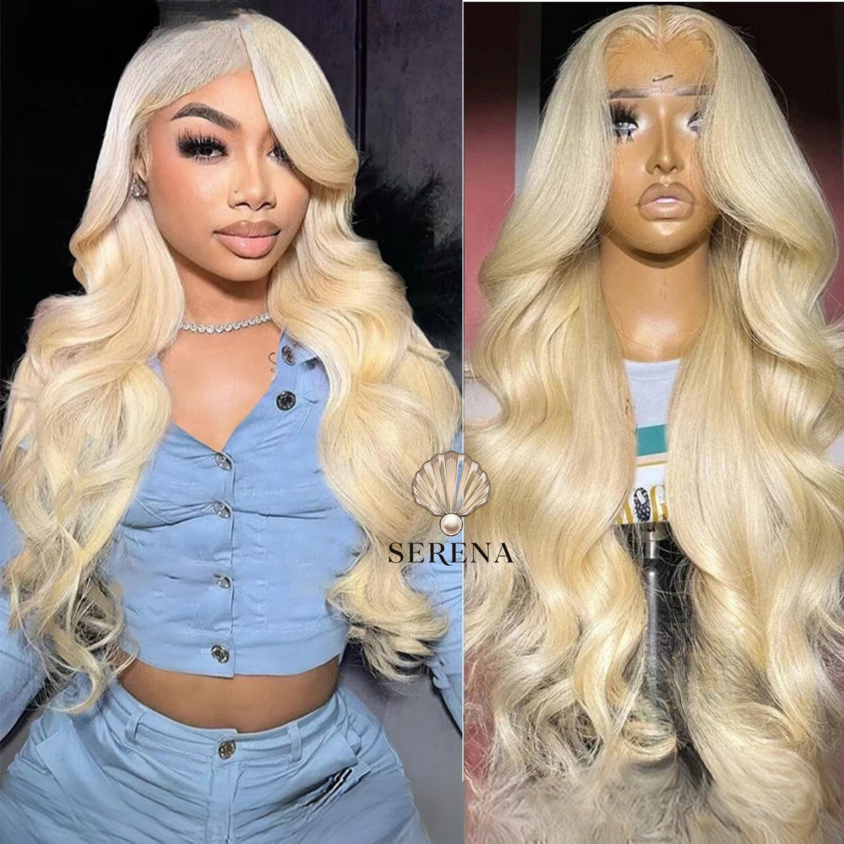 Serena 613 Blonde Body Wave HD Lace Wig – 13x6 Transparent Frontal