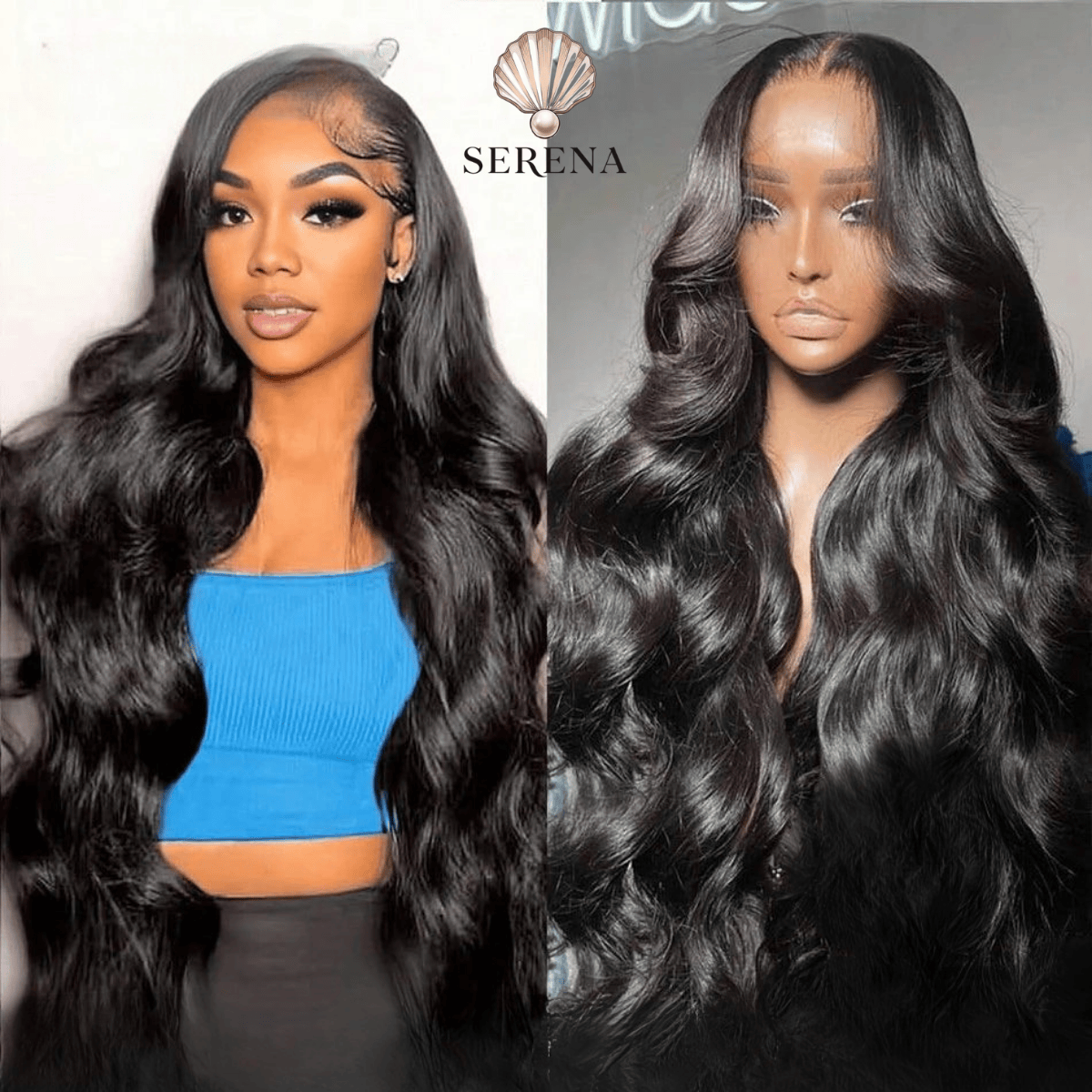 Serena 30" Brazilian Body Wave HD Lace Wig – 13x6 Transparent Frontal, Pre-Plucked
