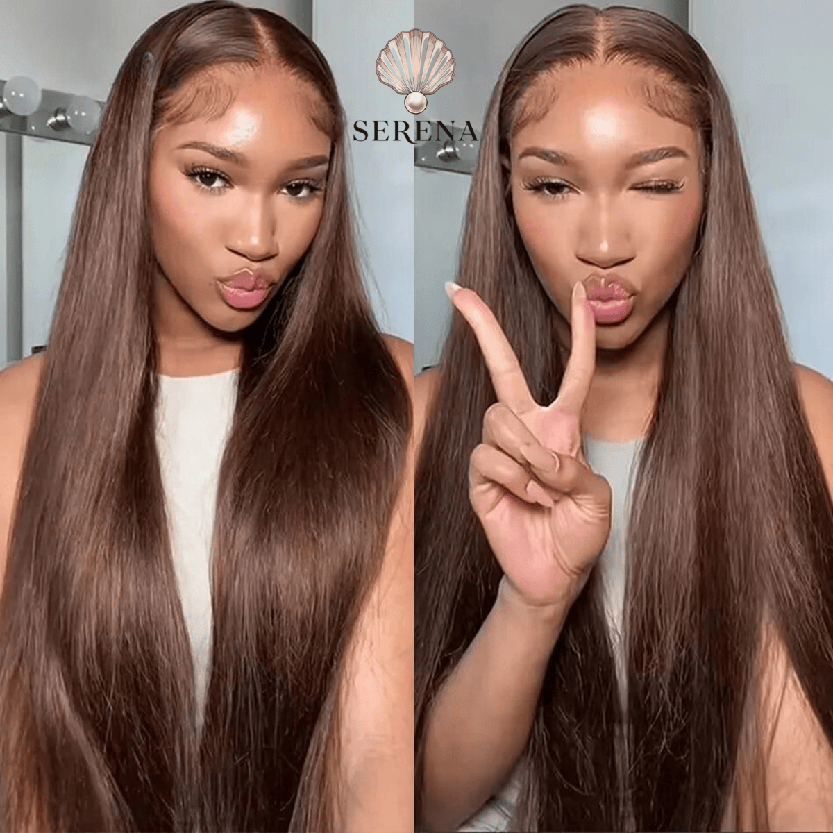Chocolate Brown 13x4 HD Lace Front Wig – 30” Raw Brazilian Straight Hair