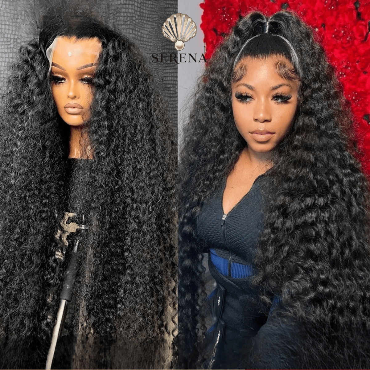 13x6 HD Lace Front Water Curly Wave Human Hair Wigs 40 Inch Long Exotic Jerry Curly Human Hair Frontal Wigs Full Bouncy