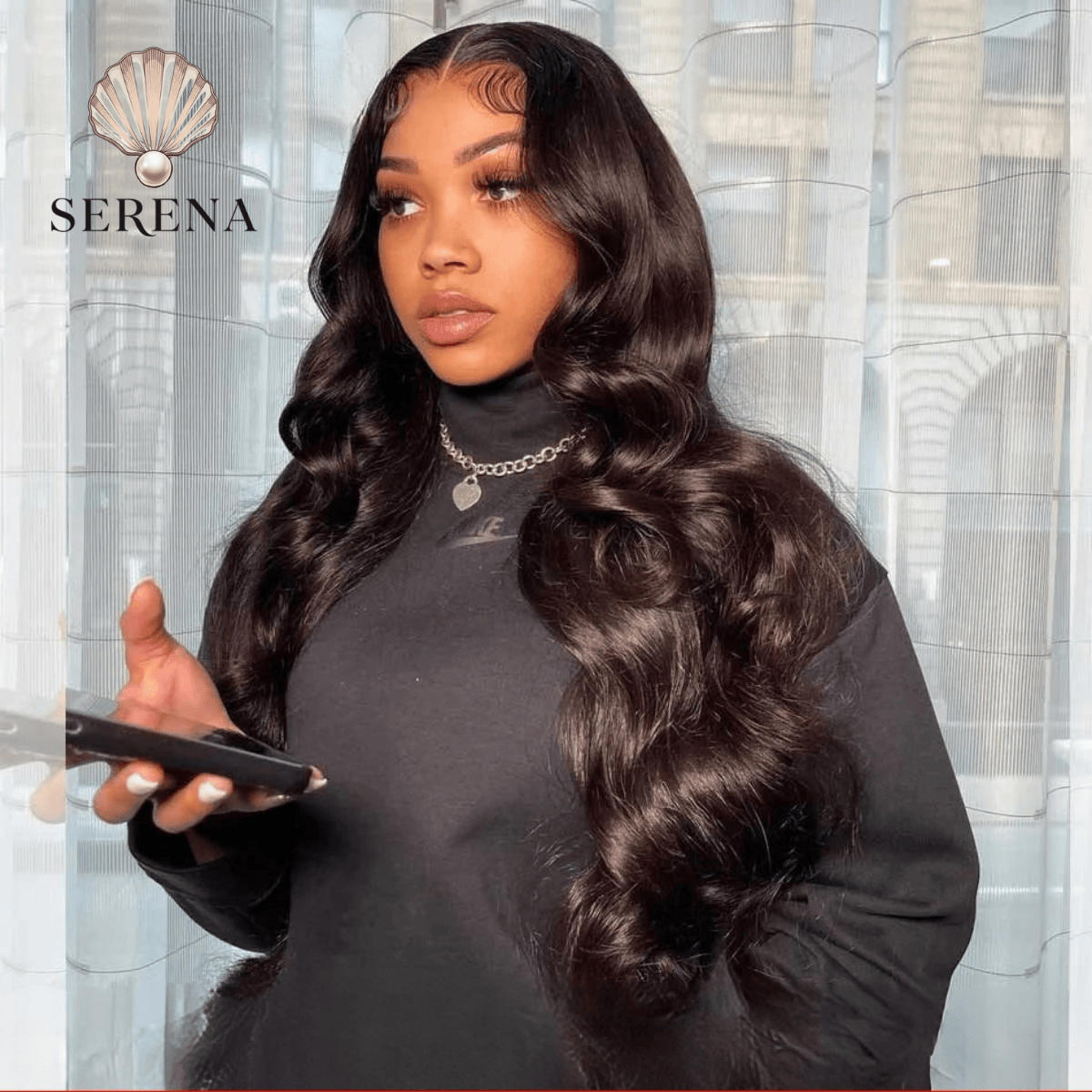 Serena 30" Brazilian Body Wave HD Lace Wig – 13x6 Transparent Frontal, Pre-Plucked